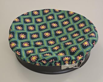 XL cover for large bowls, dishes and pots, cake tins, casserole dishes, reusable, cover with elastic band, gift idea