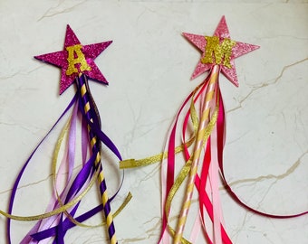Personalized Glitter Felt Fairy Wand: Princess Costume Accessory