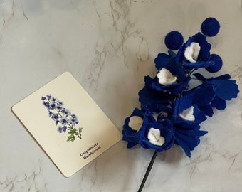 Felt Larkspur / Delphinium Stems