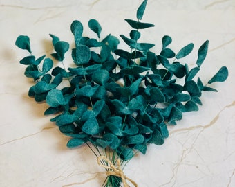 Artificial Single Eucalyptus Stems in Felt for Eucalyptus Weddings, Felt Flower Arrangements and Boho Decor Gift