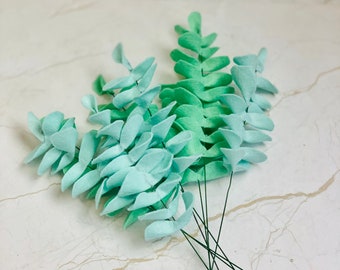 Faux Felt Eucalyptus Leaves ideal for Felt Floral Arrangements