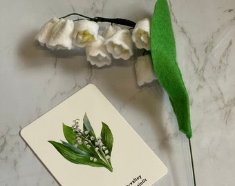 Felt Lily of the Valley Stems