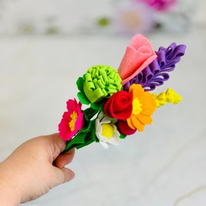 Thank You Gift - Small Felt Flower Arrangement - Teacher Appreciation Gift Year End