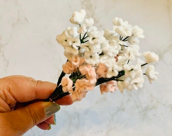 Artificial Baby's Breath/Faux Gypsophila in Felt for Felt Floral Arrangements