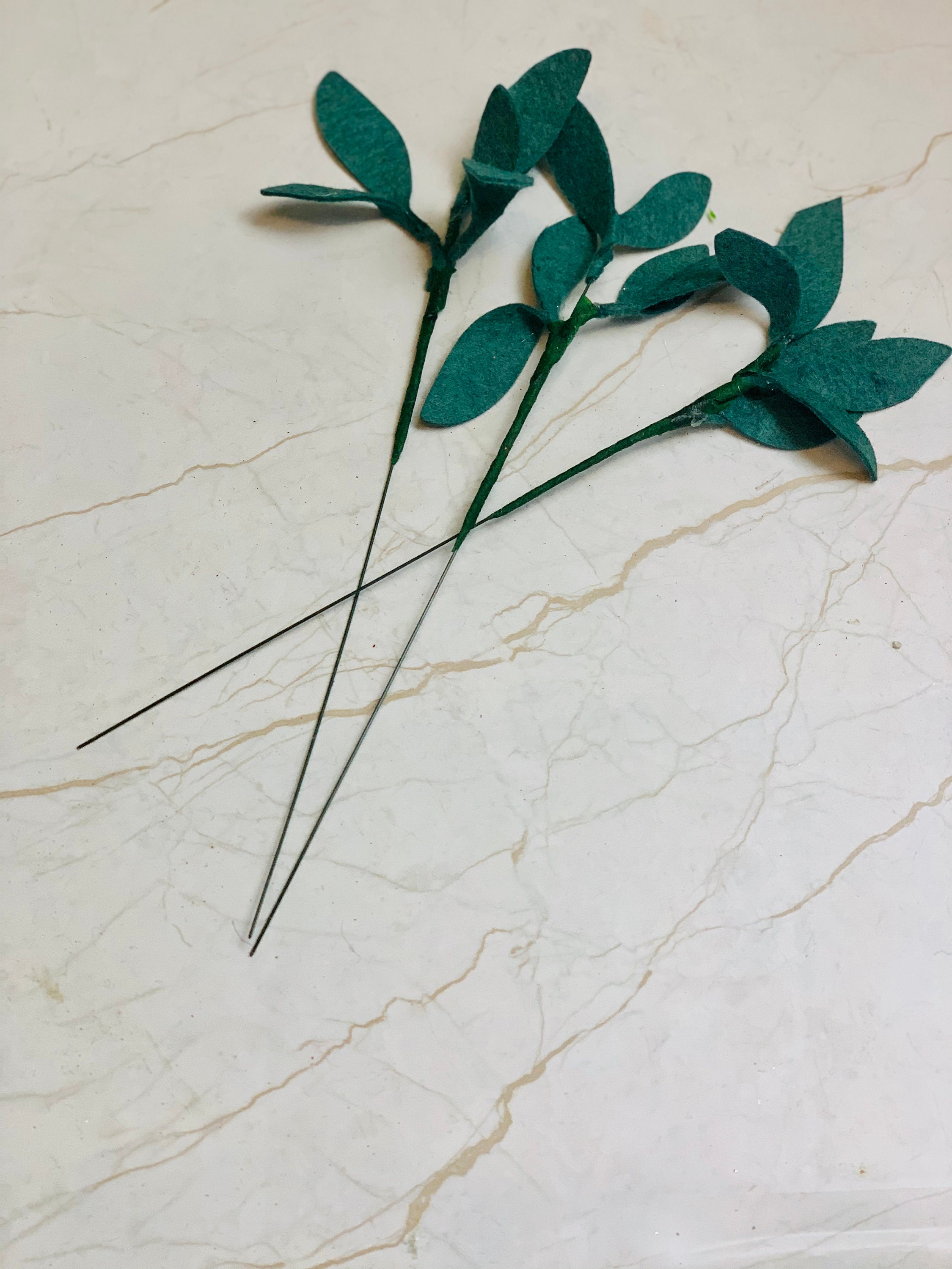 Artificial Single Sage Stems in Felt for Felt Flower Etsy