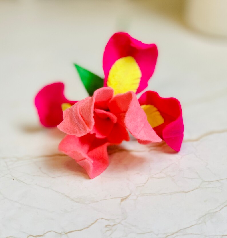 Felt Iris Flower Perfect Wedding Flowers Home Decor or Etsy