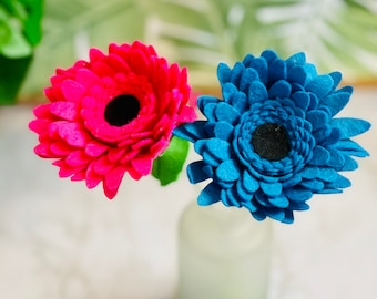 Felt Gerbera Stems