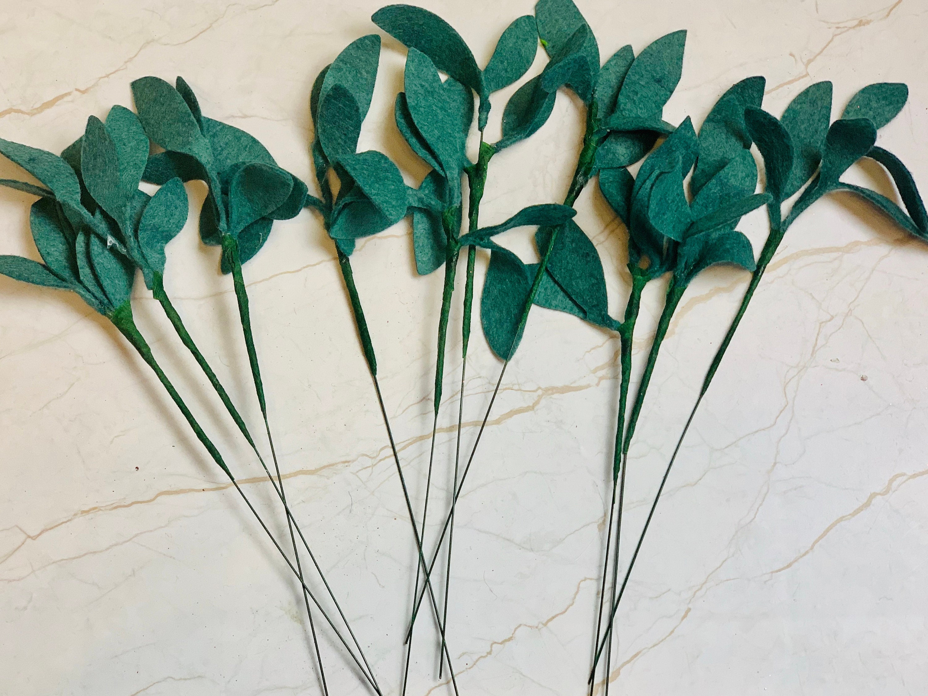 Artificial Single Sage Stems in Felt for Felt Flower Etsy