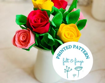 Printed Felt ROSE Tutorial