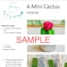 Printable Felt Cactus Tutorial With Pattern - Etsy