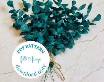 PDF Download Printable Felt EUCALYPTUS Tutorial