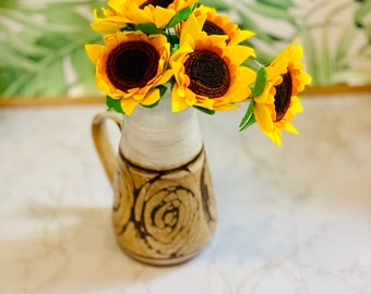 Felt Sunflowers in Different Size Options - Large, Medium, Small