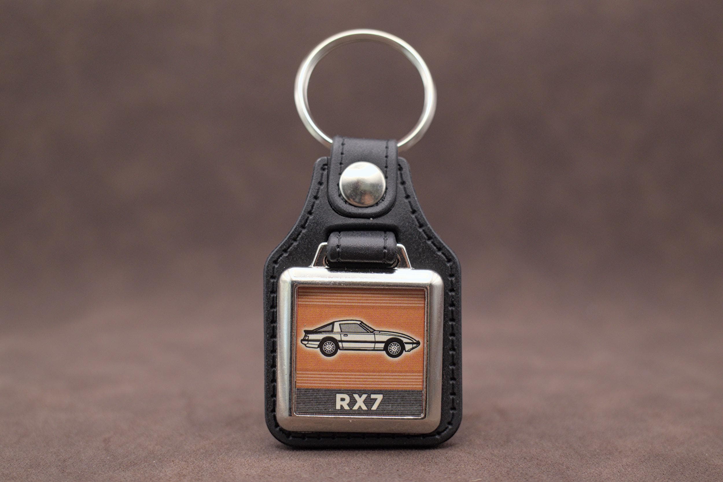 Carbon Fibre Keychain For Mazda RX7 FD FC SA, Rotor, Rotary