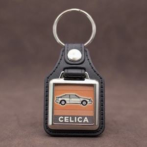 Toyota Celica ST160 Keyring – Classic 80s Toyota Keychain – Retro ST Celica Key Tag Gift