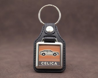 Toyota Celica ST160 Keychain: 80s Retro Key Tag Gift