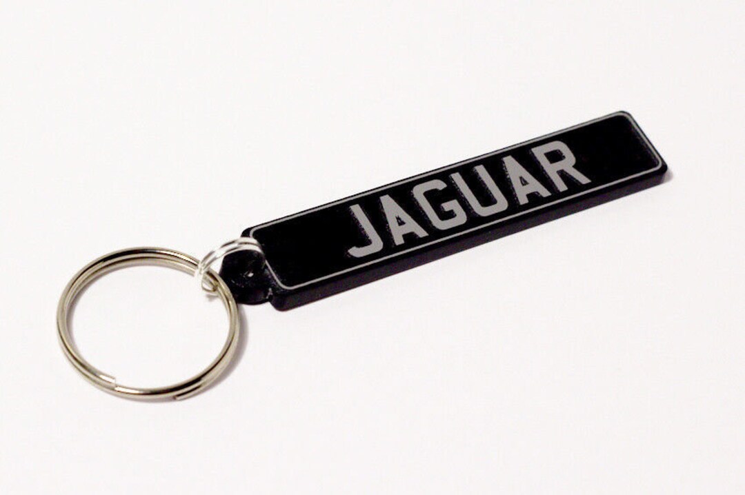 Jaguar Classic Car British Number Plate Keyring Etsy