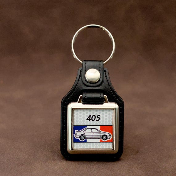 Porte-clés Peugeot 405 Porte-clés français classique rétro en
