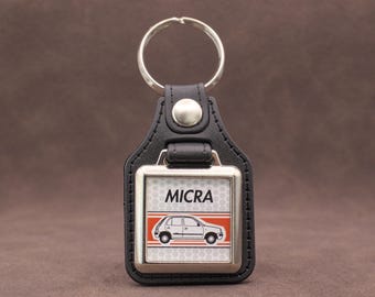 Nissan Micra K11 Keyring – Classic 90s Nissan Keychain – Retro K11 Micra Key Tag Gift