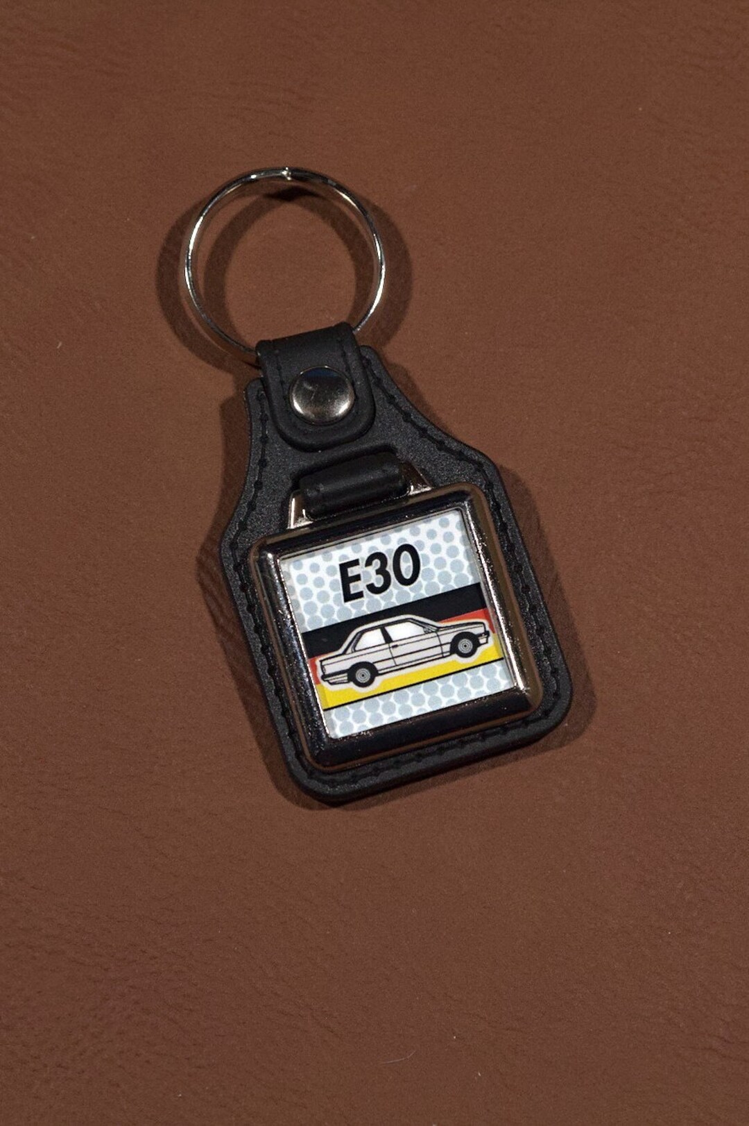 BMW E30 3-series 2-door Keyring Leatherette & Chrome Keyfob - Etsy