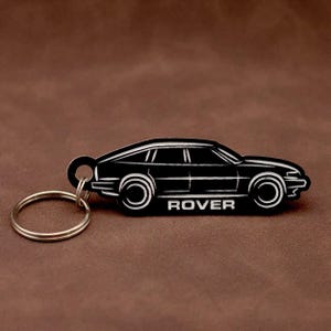 Rover SD1 Keyring - Acrylic Lasercut Classic Retro British Leyland car Keychain