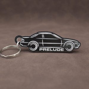 Honda Prelude Mk3 Keyring - Acrylic Lasercut Classic Retro JDM car Keychain