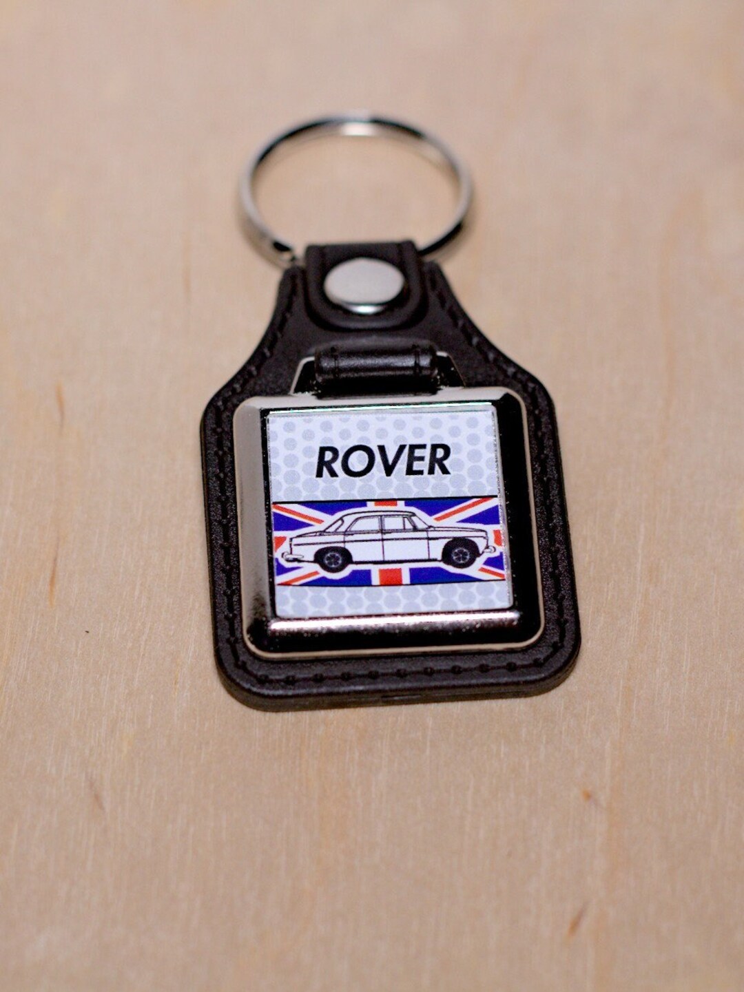 Rover P5 Keyring - Leatherette & Chrome Keyfob - Etsy