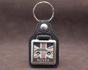 Rover 200 R8 Keyring, 1990s British Hatchback Keychain, Classic Rover Gift