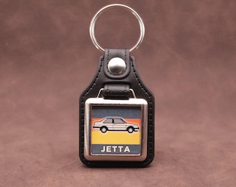 VW Jetta Mk2 Coupe Keyring – Big Bumper 2-Door Classic Volkswagen Keychain Gift