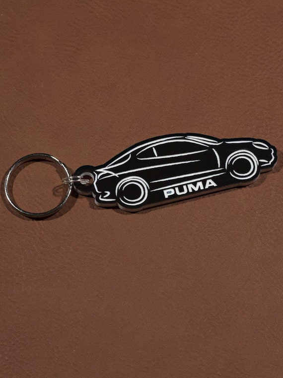 Ford Puma Mk1 Keychain - Acrylic Lasercut Classic 90s Retro Sports Coupe  Keyring