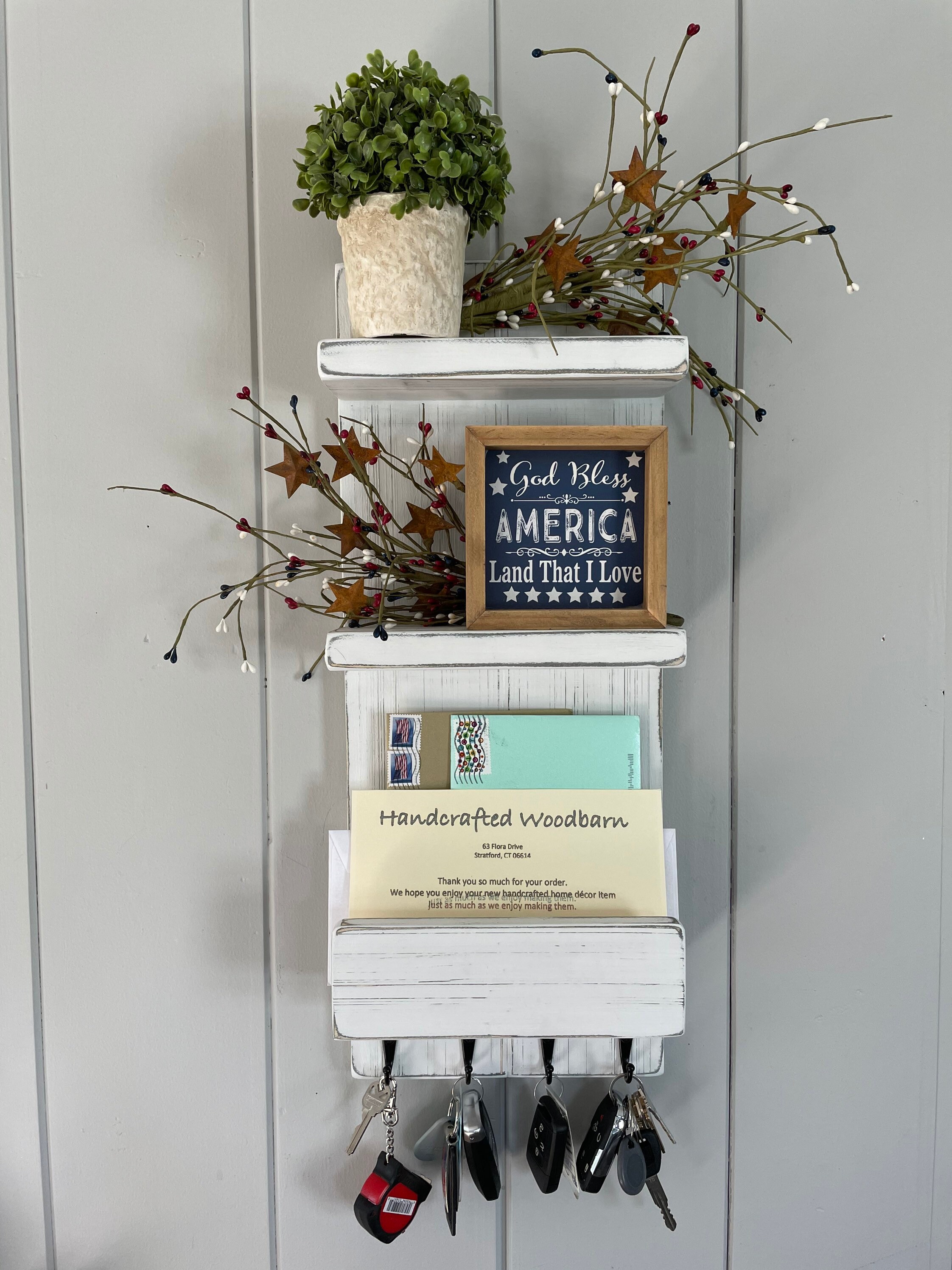 Barnwood Key Holder Etsy