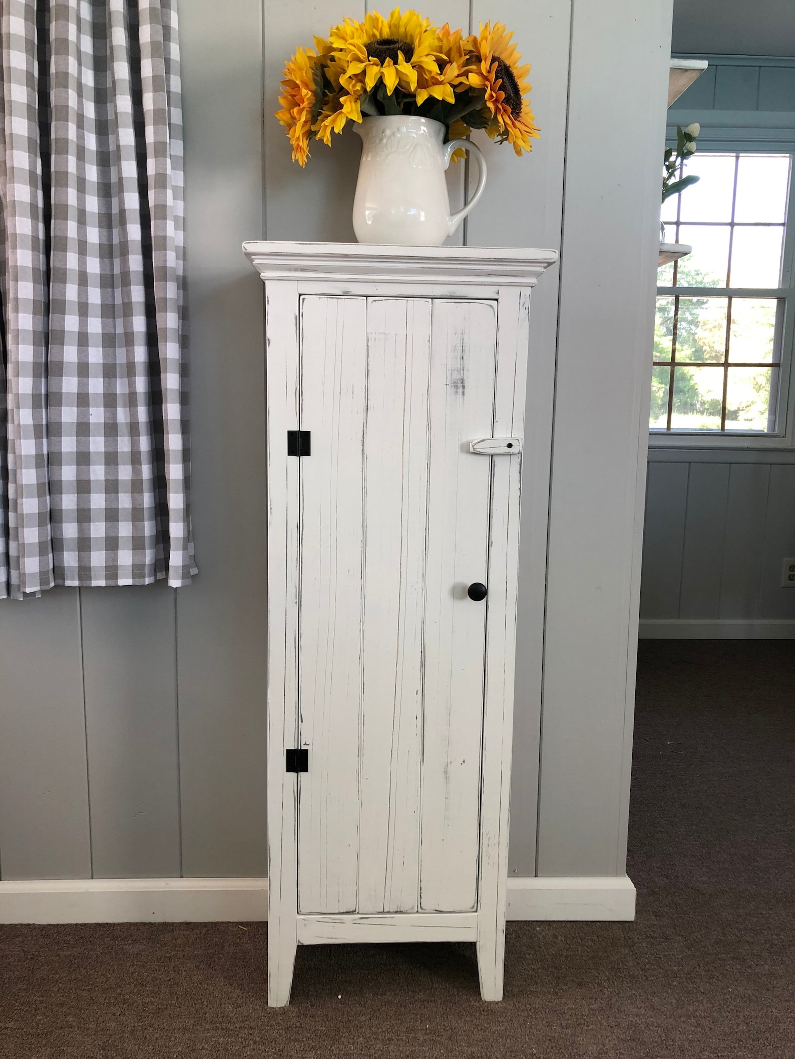 Farmhouse Cupboard / Linen / Pantry / Bath / Solid Etsy