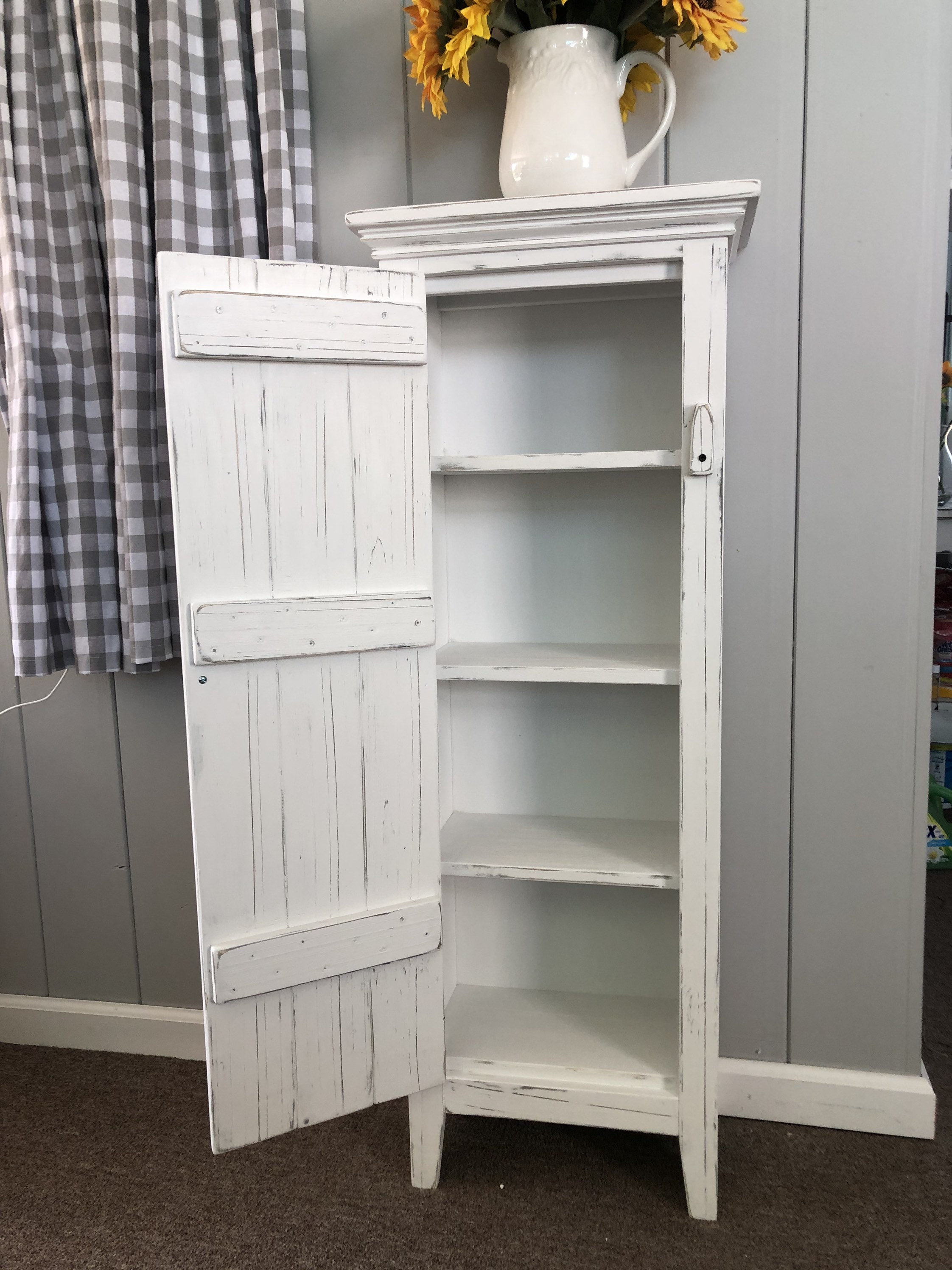 Farmhouse Cupboard / Linen / Pantry / Bath / Solid Etsy