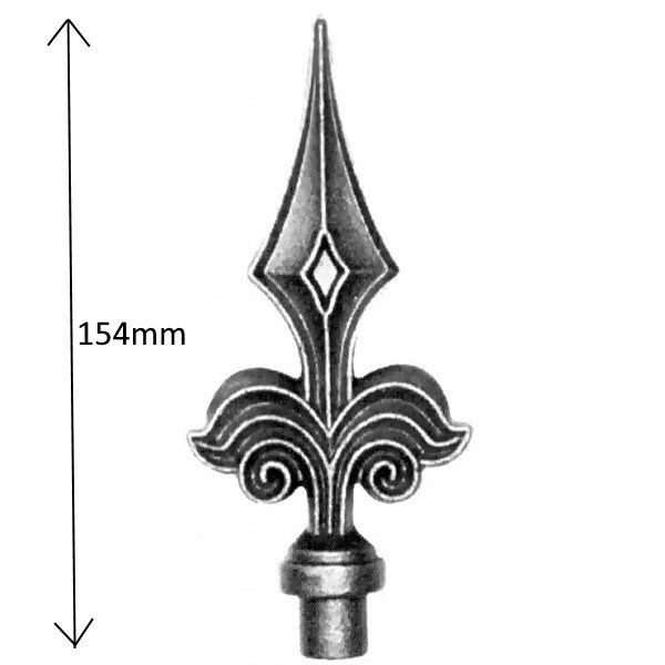 10 x wrought iron spikes gates railing securty top fence steel Etsy