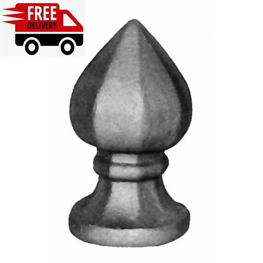 2 X Wrought Iron Post Tops Gates Railing Security Top Fence Etsy UK