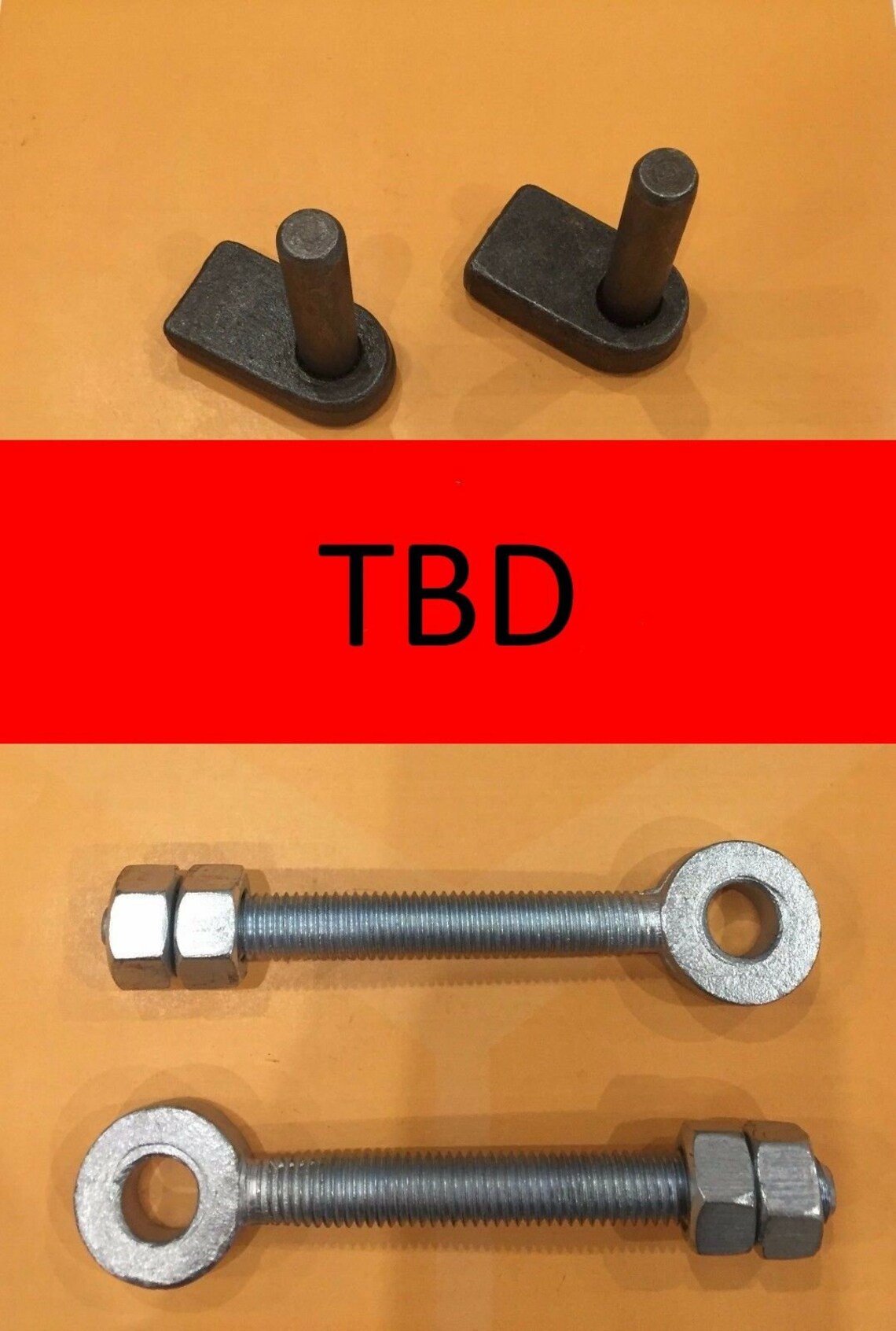 2 X Weld on Gate Hinge Pins 16mm and Adjustable Gate Eye Etsy