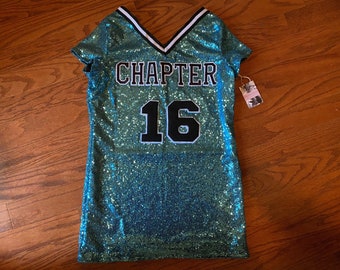 custom sequin football jersey