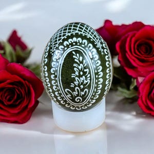 Pysanky Eier - Buntes Osterei Art Decor | Ornamentale Hühnereier für Mama & Geschenk zum 40. Geburtstag | Frohes Osterfest!