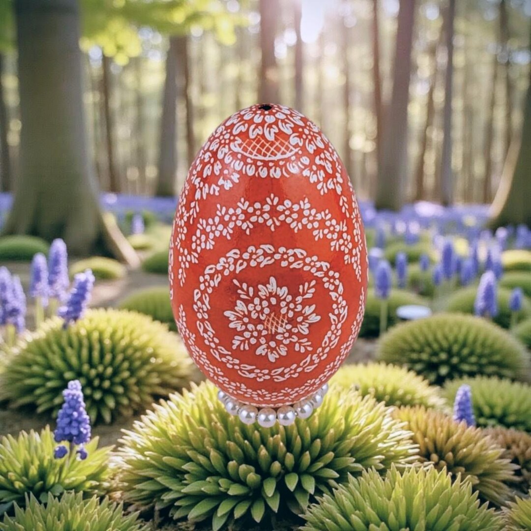 Engraved Pisanki Easter Egg – Polish Pysanky Design, Goose Egg - Etsy