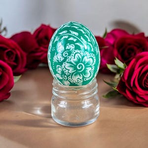 Polnische Ostereier - Einzigartiges Hühnerei Dekor, fröhliche Ostergeschenke, Pysanky Designs für die Eiersuche & Tischdekoration
