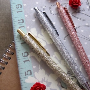 Metall Kugelschreiber - Rosegold, Gold und Silber Set