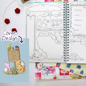 Cute Forest Critter Mental Health Bullet Paper Notebook