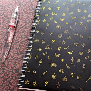 Hazbin Hotel Foil Notebook with Dotted, Lined or Blank Paper