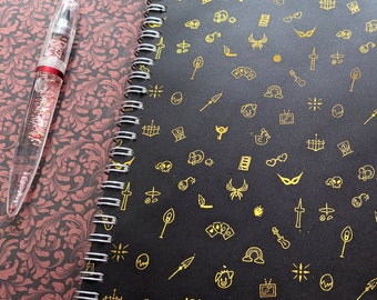 Hazbin Hotel Foil Notebook with Dotted, Lined or Blank Paper