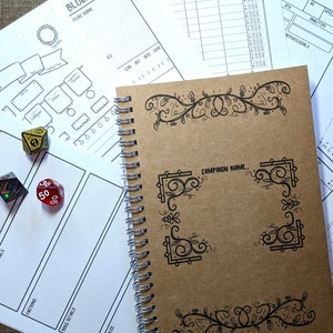 Quaderno di campagna per Game Master / Dungeon Master per DND / TTRPG