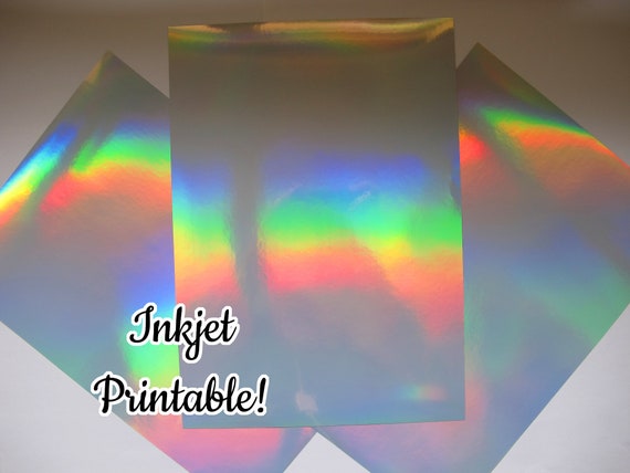 Inkjet and Laser Printable Holographic Sticker Paper - Etsy Australia