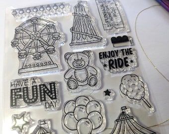 14 Clear Stamps - Fun fair/ Circus Theme