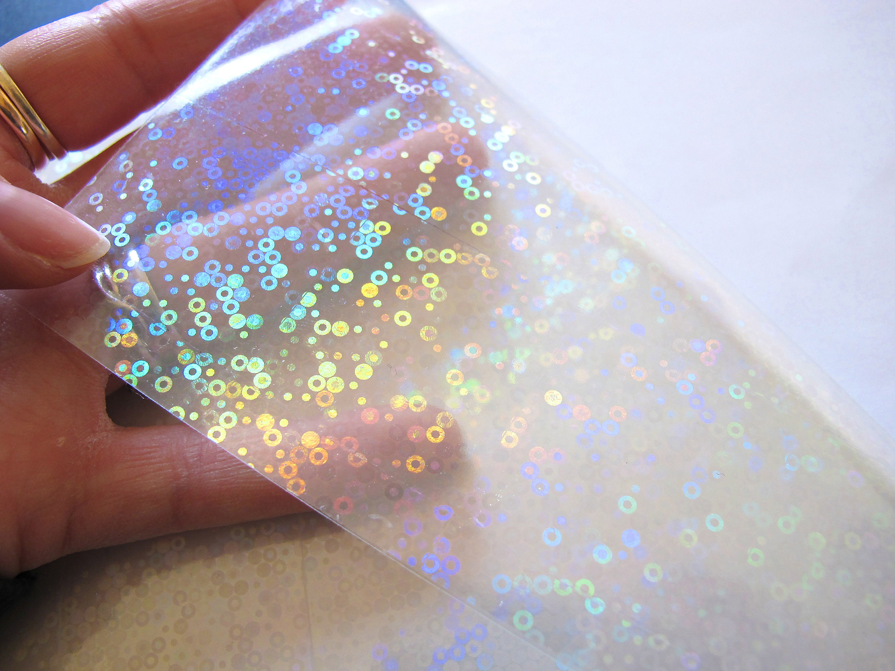 Holographic Vinyl Overlay Sticker Scattered -