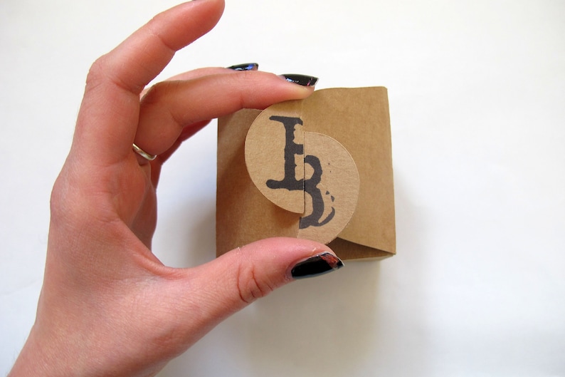 Customised Initialed Kraft Gift Box