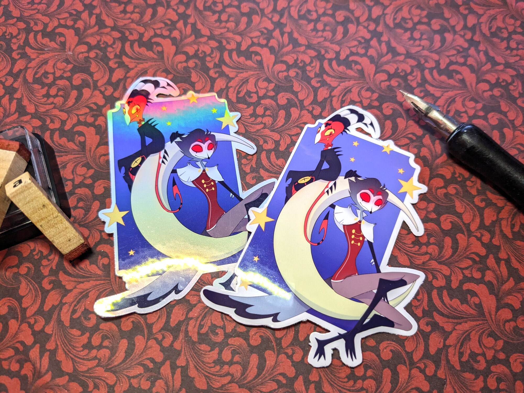 Stolitz Sticker Merch Stolitz - Blitzo and Stolas Translucent or Holo Sticker - Etsy
