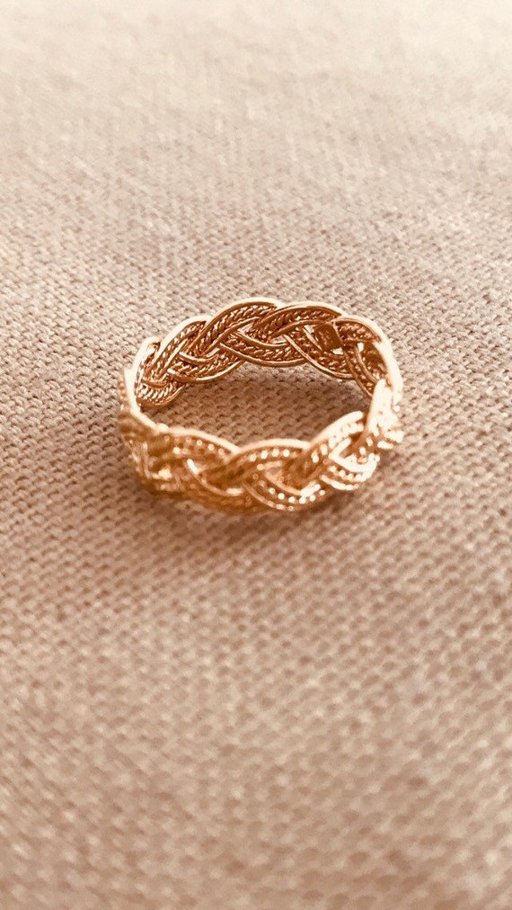 bague or tressee bague or tressee